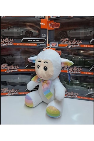 Oyuncak Peluş Sevimli Uyku Arkadaşı Kuzu 20 Cm Çok Renkli