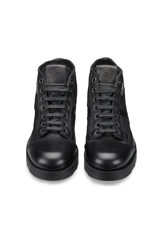 Bot Erkek Oxm003606 Oxs Frank 0036 Mıd M Leather/nylon Black Siyah