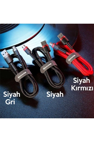 Baseus Cafule Micro Usb 1Metre 2.4A Hızlı Şarj Halat Usb Kablo (476269504)
