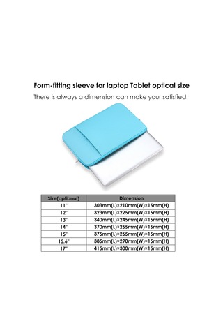 Maiyame Mavi 15.6" Ultrabook Dizüstü Bilgisayar Tablet Kılıfı - Antistatik Köpük, Şok Emici, Cepli Ve Hafif Tasarım MAVİ