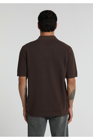 Colin's Colins Regular Fit Polo Yaka Düz Erkek Açik Kahverengi Kısa Kol Kazak Cl1082172 Q1.v2 Lbr Light Brown