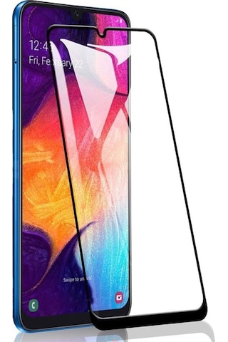 Samsung Uyumlu Galaxy A50S 5D Tam Kaplayan Ekran Koruyucu Kırılmaz Cam