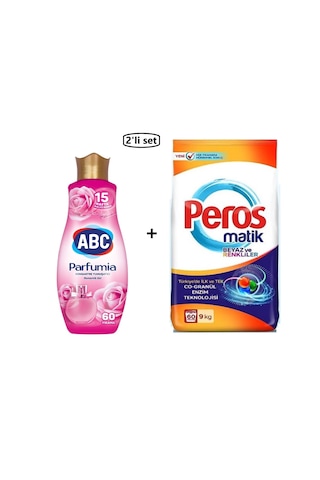 Abc Yumuşatıcı Romantik Gül Ve Peros Deterjan-- 2'li Set