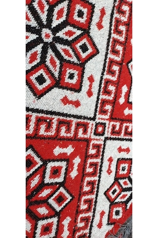 Makine Dokuması Çiçekli Desenli 3 Mekik Büyük Kalın Kilim