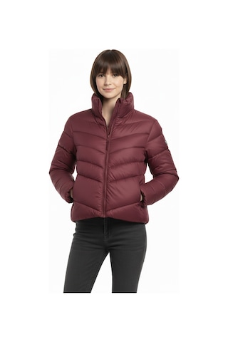 Jacqueline De Yong Fiona Life Short Kadın Bordo Dik Yaka Ceket Bordo