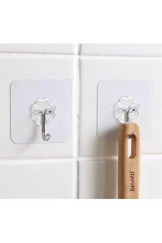 Kendınden Yapışkanlı Şeffaf Askı 5 Li Set Diger