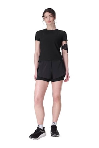 Sweaty Betty Sweaty Betty Zero Gravity Race Fit Tee Kadın Siyah Koşu Tişört Blk Siyah