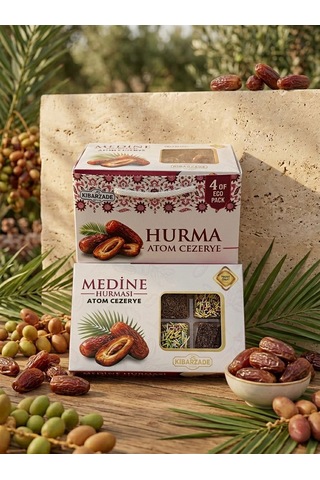 Hurma Atom Cezerye 4'lü Çanta 125 Gr X 4