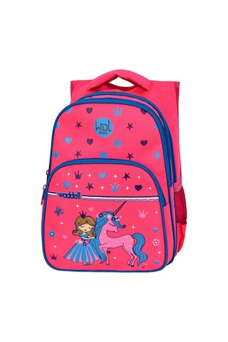 Waddell Kız Çocuk Üç Gözlü Pembe Unicorn İlkokul Sırt Çanta ve