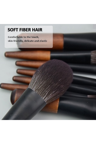Sones 12'si 1 Arada Mini Kozmetik Fırçası Kısa Saplı Pudra Fırçası Seti Yüz Makyaj Aracı A Tipi