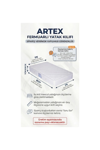 Kılıf Bambu 140x190 Yatak Kılıfı Koruyucusu Örtüsü Fermuarlı Kapitone Fit Zippered Mattress Cover Natural