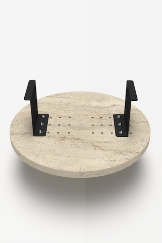 Koltuk Kolu Yan Sehpa Ekru 34 Cm
