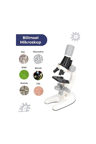 Temel Işıklı Bilim Mikroskopu 100x 400x 1200x Plastik Stem Eğitim Seti