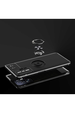 Mi 11t Pro 5g Kılıf Ravel Silikon Kapak - Siyah-mavi Siyah-mavi Siyah-mavi