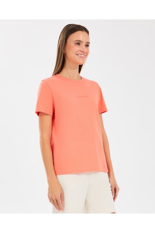 Skechers W Essential Crewneck T-shirt Kadın Lightcoral Tshirt S2510029-817 Lightcoral Çok Renkli