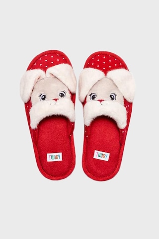 Twigy Kız Çocuk Terlik Cc0121 Kırmızı