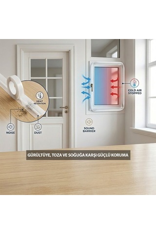 İbico İ13-088 Kapı Pencere Rüzgar Ve İzolasyon Bant 35mmx3mt Bandı - 10'li Paket Diğer
