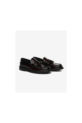 Greyder Erkek Bordo Hakiki Deri Loafer Ayakkabı 5k1ua64729 Bordo Acma