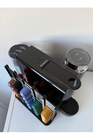 Kapsül Kahve Tutucu Dekoratif Standı 50 Kapasiteli Nespresso Siyah