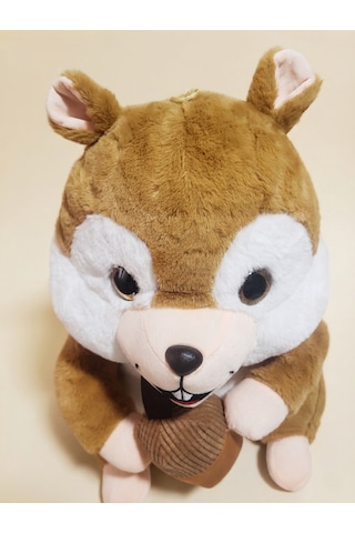 Peluş Sincap 50 Cm Camel