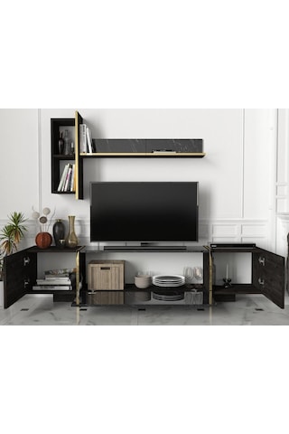 Dekorister Exclusive Veyron Tv Ünitesi Rebab-Mermer