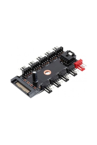 4-3 Pinli Fan Çoklayıcı Hub Pwm Fan Kontrolcüsü 10 Port 12v Pc Fan Çoklayıcı