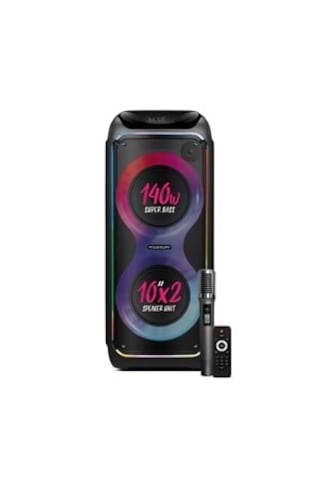 Powerway Woofer 140w Hoparlör Gitar Saz Girişli Karaoke Parti Ses Sistemi Dijital Ekran +bass