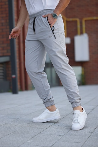 Erkek Açık Gri Eşofman Altı Kaliteli Paraşüt Kumaş Açık Gri