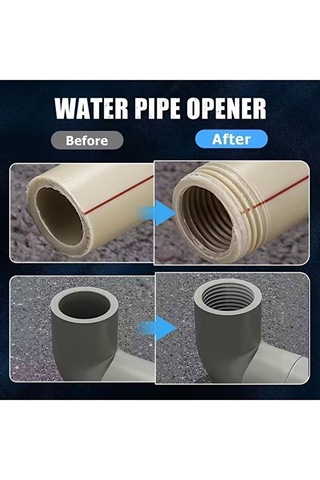 Plastik Boru Diş Açma Aparatı 2'li Set: 1/2 Ve 3/4 Inç Uyumlu Tesisat Ekipmanı - Diş Açma Seti