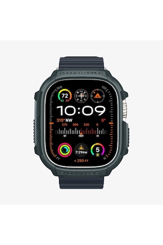 Spigen Apple Watch 49mm Ultra 4/3/2/1 İle Uyumlu Kılıf Rugged Armor - Teşhir