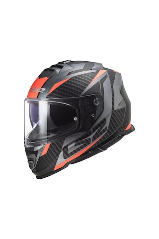 Ls2 Storm 2 Racer Mat Tıtanıum-neon Turuncu Kask Mat Turuncu