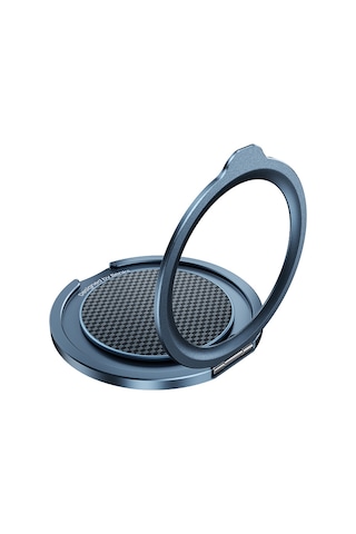 Benks L52 Magnetik Parmak Ring Stand 360 Derece Dönebilen Armortint Kevlar Tasarımlı Mavi