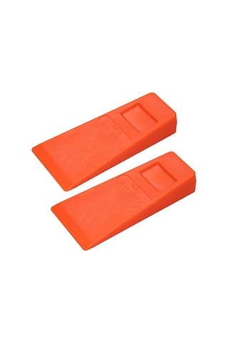 Suofeng 2 Adet 14cm Turuncu Plastik Ağaç Kesme Takozu, Ahşap Kesme Aleti, Dikenli Takoz