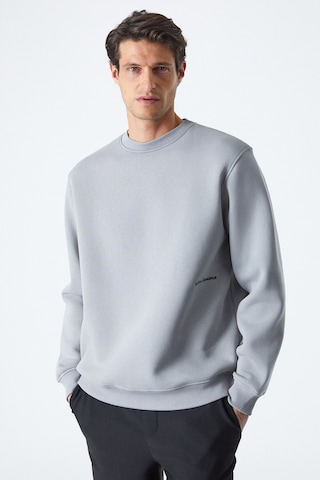 Grımelange Dane Erkek Organik Kumaşlı Yumuşacık Gri Sweatshirt Gri