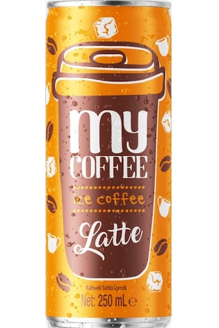 My Coffee Latte Kahveli Soğuk Kahve 250 Ml X 12 Adet Hazır