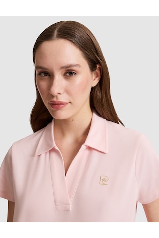 Pierre Cardin Kadın Açık Pembe Tişört Basic 50325465-vr078