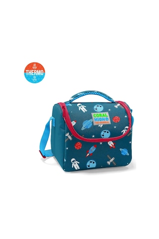 Coral High Kids Civit Kırmızı Uzay Desenli Thermo Beslenme Çantası 11815