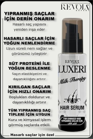 Luxeri Yıpranmış Saçlar İçin Saç Bakım Serumu 75 Ml Milk Therapy