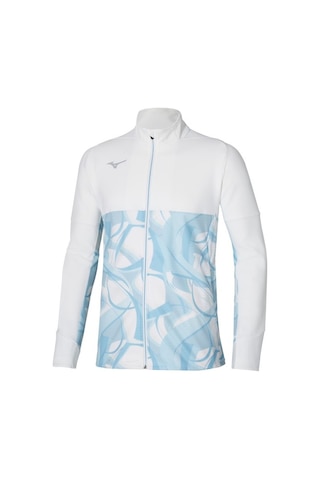 Mizuno Paris Athlete Hybrid Warm Up Jacket Erkek Rüzgarlık Beyaz / Desenli