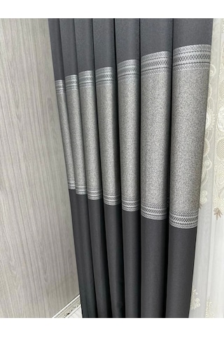Nivemeshome Manavgat Antrasit Ft632113 V-2505 1/3 Sık Pileli Fon Perde Apm Antrasit