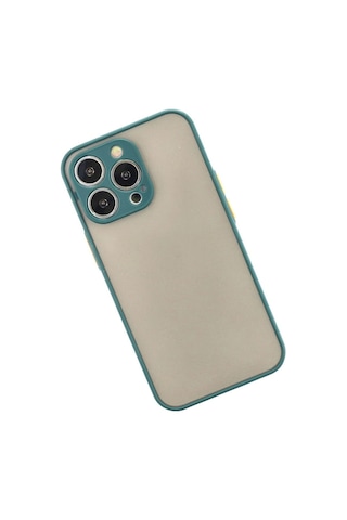 Apple, Uyumlu iPhone 13 Pro Max Kılıf Montreal Silikon Kapak - Yeşil