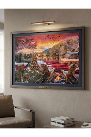 Kar Masalı Ve Göç Yolu İkili Set - 2 X 1000 Parça Manzara İkili Puzzle Seti