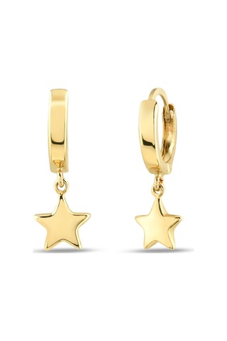 Debora Jewelry 14 Ayar Altın Yıldız Küpe