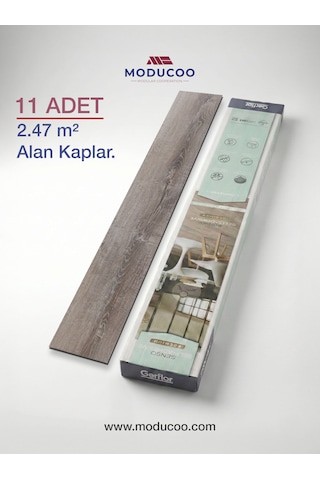 Blade Gray Kendinden Yapışkanlı Lvt Parke 2,5 Mm Dayanıklı Zemin Kaplama 11 Adet / 2,47 M²