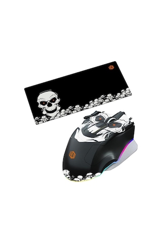 Lecoo, Mg1102 8200 Dpı 10 Makro Tuşlu Kablolu Rgb Ledli Gaming Mouse + Mousepad