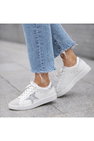 Dadwolf Yıldızlı Sneaker Golden Ghost Super Star Ball Star Hi Star Running Sole Dad Star Rahat Hakiki Deri Beyaz Gümüş Silver