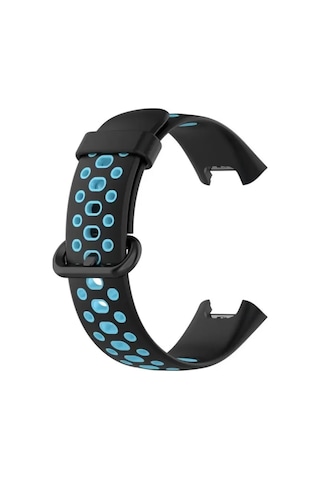 Xiaomi Redmi Watch 2 Spor Delikli Kordon - Siyah-mavi Ahşap