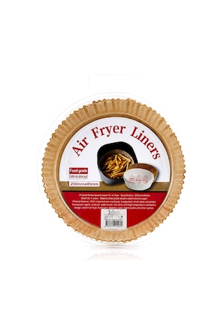 İbico İ22-462 Air Fryer Pişirme Kalıp Kenar: 4.5cm Yuvarlak Taban: 20cm 50 Adet Kağıt Diğer