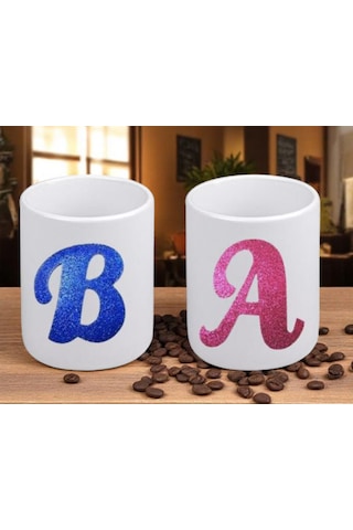 2 Kişilik Harfli Espresso Fincanı