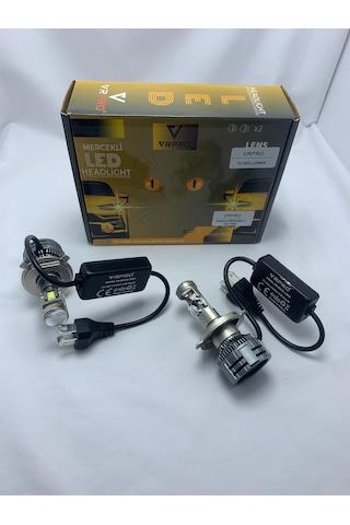 Vr Pro H4 Mega Mercekli Led Far Ampülü 22 Bin Lümen 75w